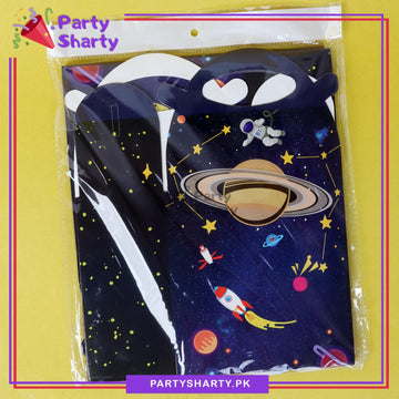 Space Theme Goody Boxes Pack of 6 For Theme Birthday Decoration and Celebration